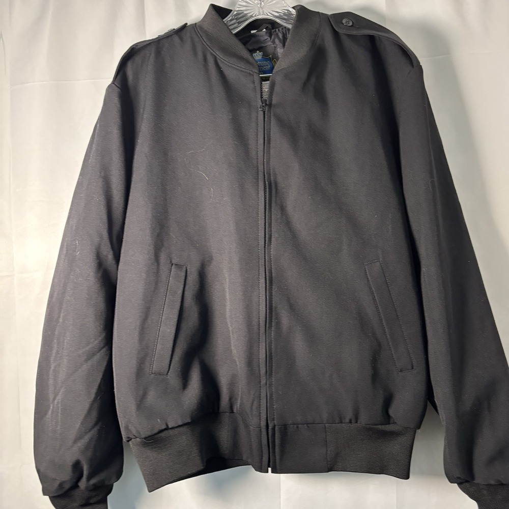 Neptune Garment Co. Men's Size 42 Officer Jacket Thinsulate Wool/Poly‎ Black